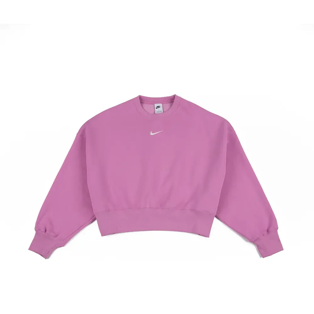 W NSW Phoenix Fleece Over-Oversized Crew-Neck Sweatshirt 'Light Magenta'