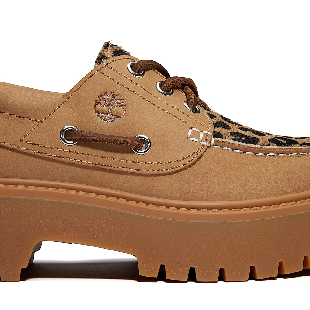 W Stone Street Platform Boat Shoe 'Leopard Print Beige Nubuck' - Image 7