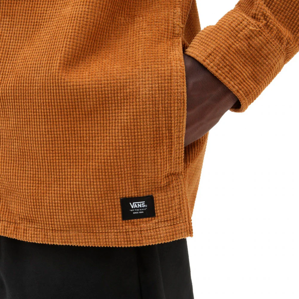 Waffle Corduroy Woven Shirt 'Brown' - Image 3
